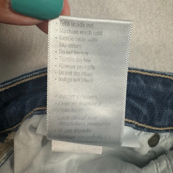 Paige Verdugo Crop Skinny Jeans Womens Size 27 Medium Blue Low Rise - Picture 7 of 13